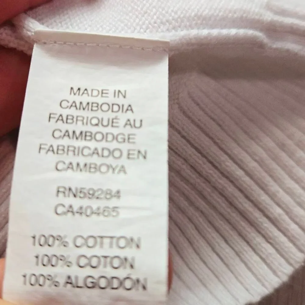 Children's Place buttondown white sweater  M7/8
